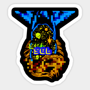 SGL Galaxy Brain Small Sticker